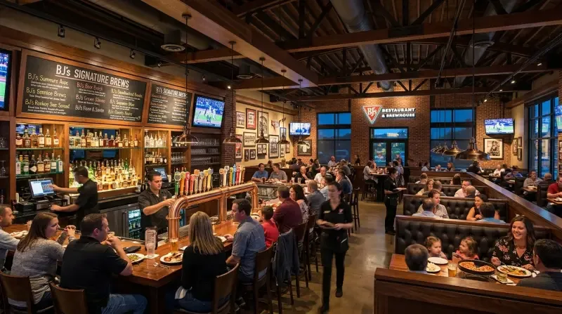 Bjs Restaurant Brewhouse Dining Atmosphere