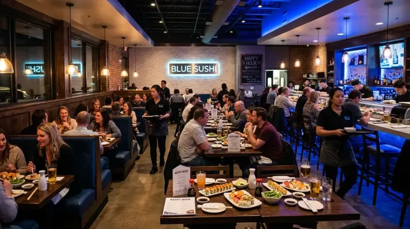 Blue Sushi Dining Atmosphere