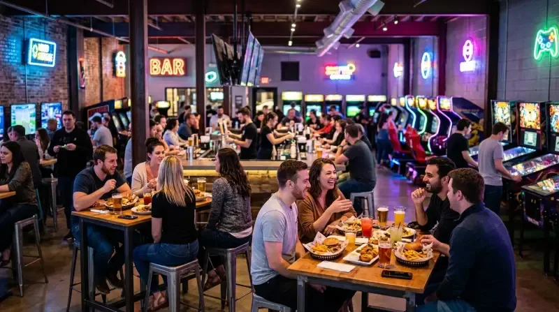 Dave Busters Dining Atmosphere