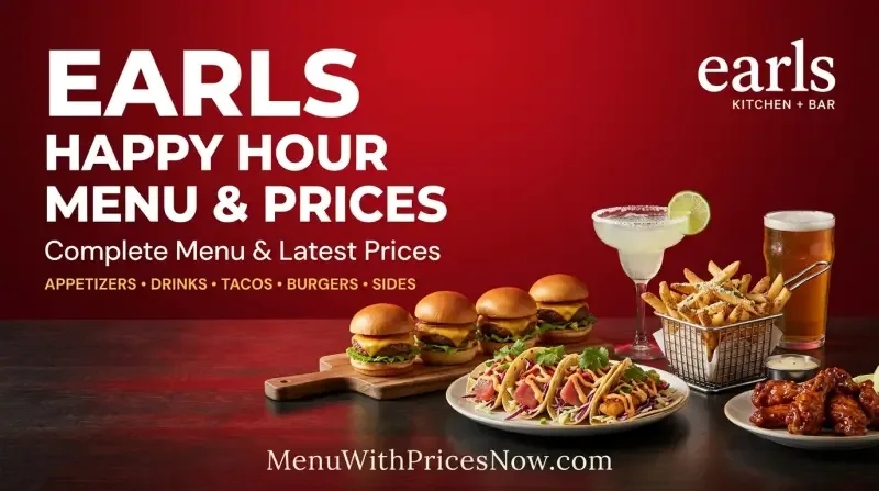 Earls Happy Hour Menu Prices
