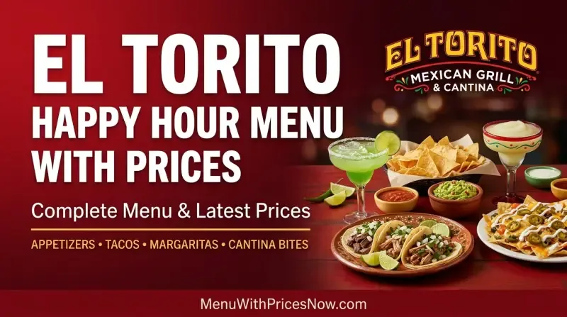 El Torito Happy Hour Menu With Prices