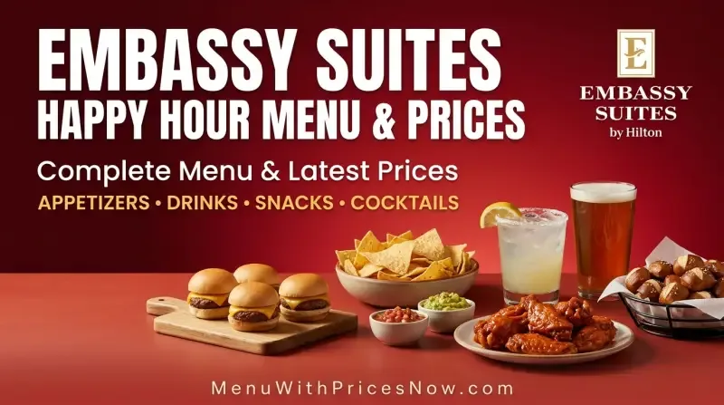 Embassy Suites Happy Hour Menu Prices