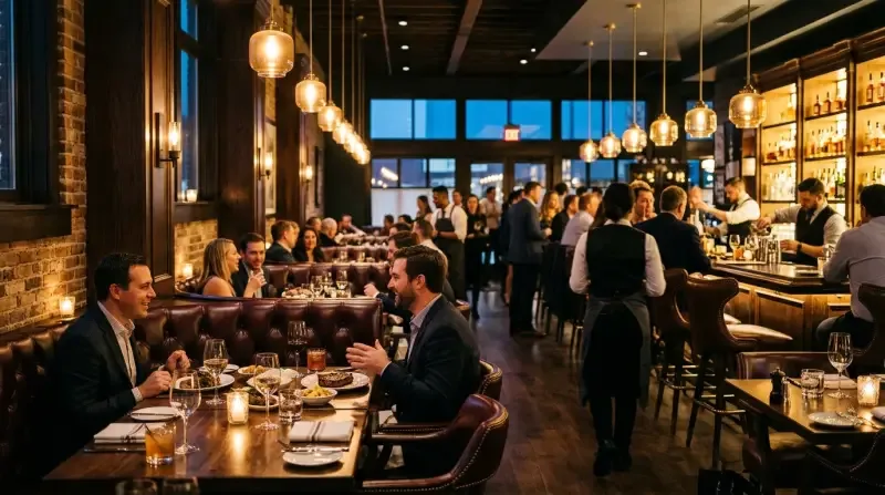 Flemings Dining Atmosphere