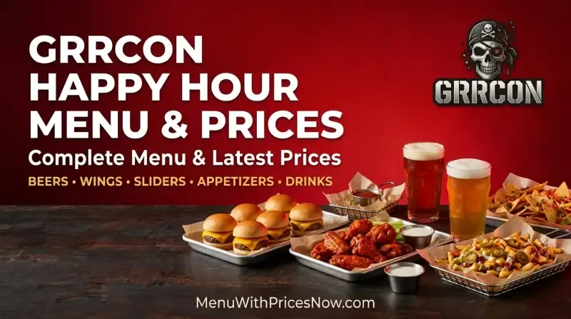 Grrcon Happy Hour Menu Prices