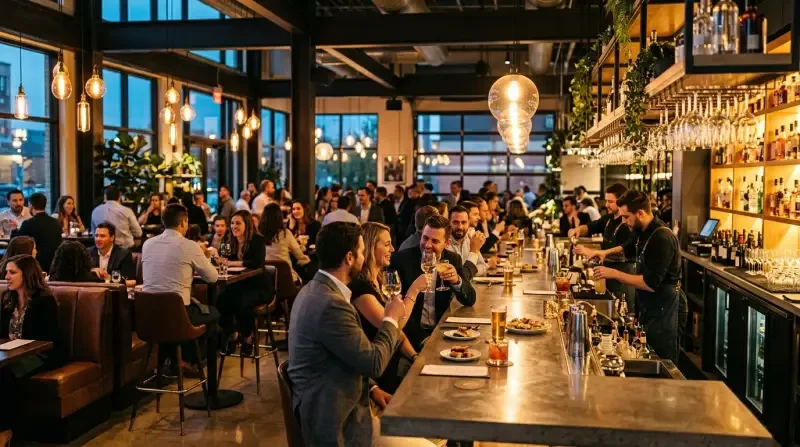 Happy Hour Dining Atmosphere