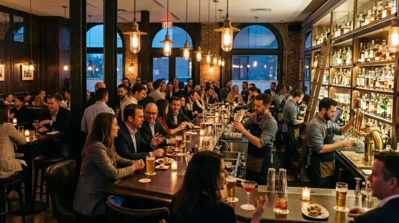 Happy Hour Dining Atmosphere