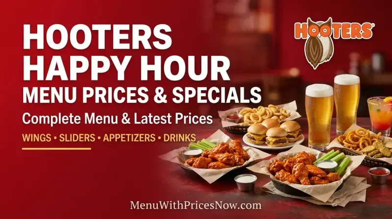 Hooters Happy Hour Menu Prices Specials