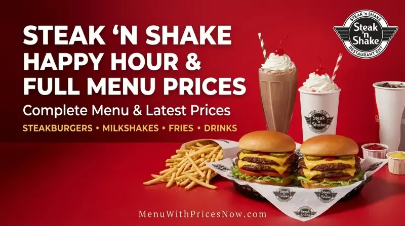 Steak Shake Happy Hour Full Menu Prices